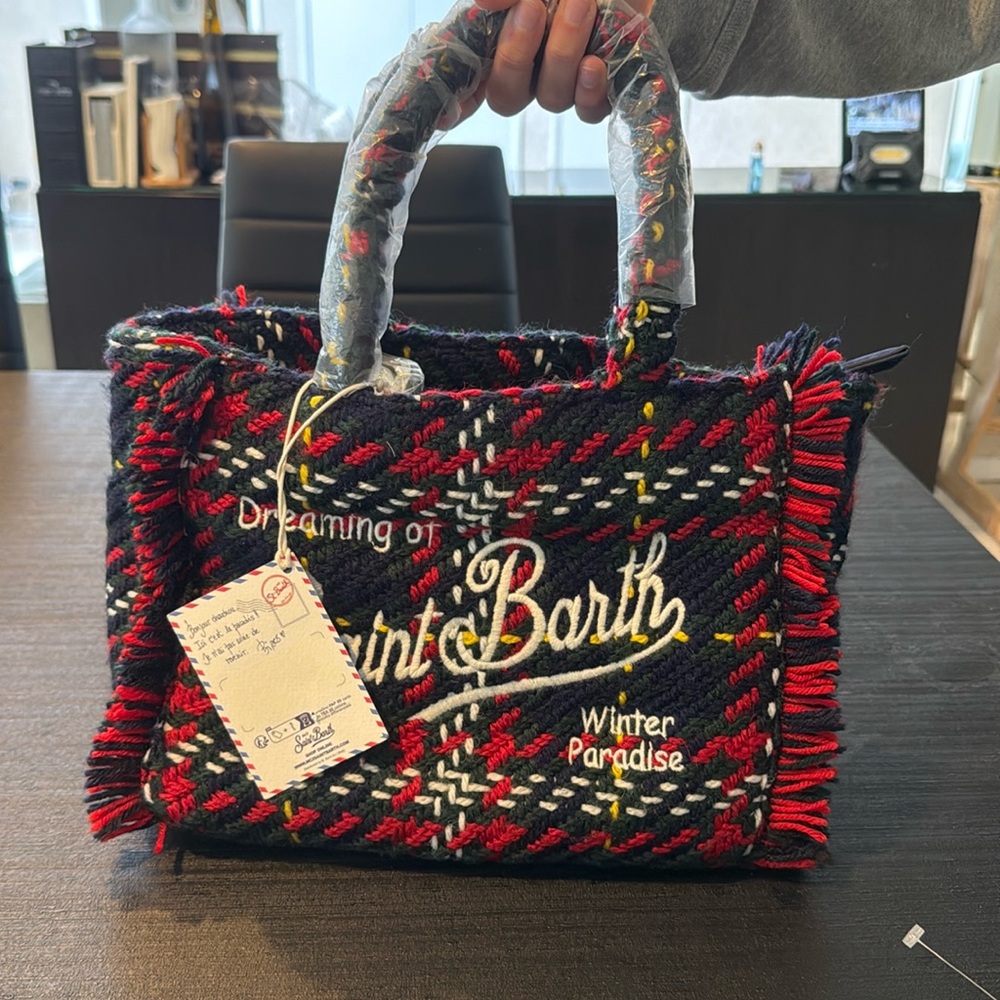 Mc2 saint barth tartan bag